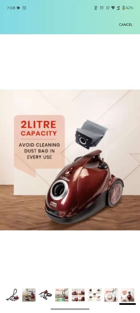 Eureka Forbes vaccum cleaner