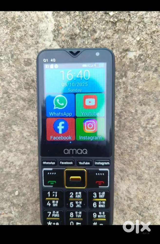 amaq 4G Keypad Phone  Dual SIM  Touch + Keypad  Good Condition