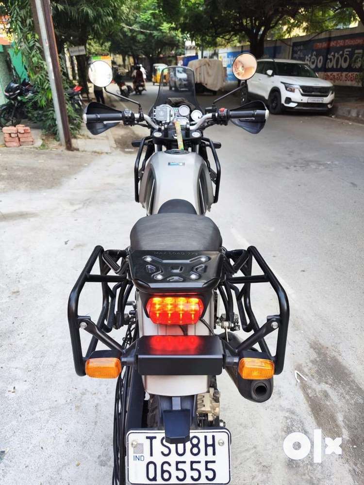 Himalayan with new panniers and adventure ready kit wit adventure seat