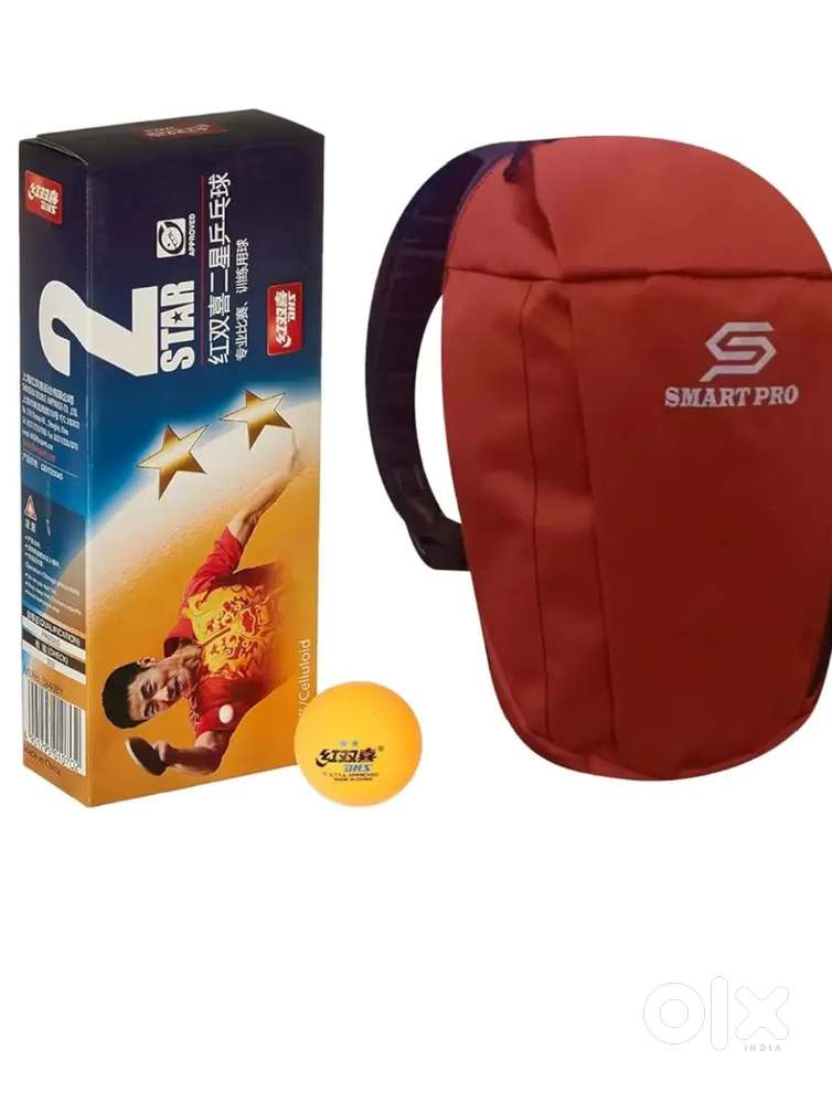 DHS TT Ball 40MM 2 Star Orange (10 Pcs Box) 40 PCS WITH SPECIAL COVER