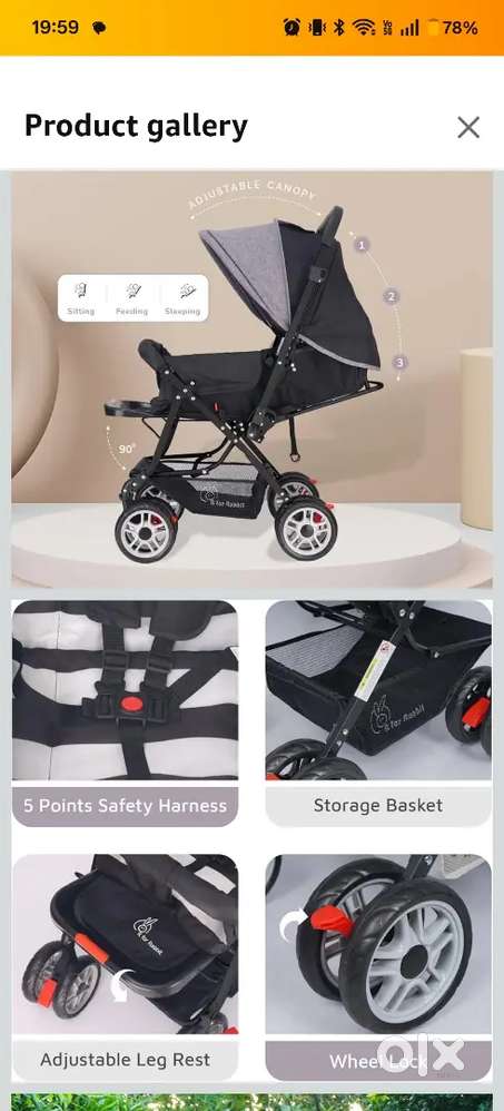 Rabbit Brand Baby stroller