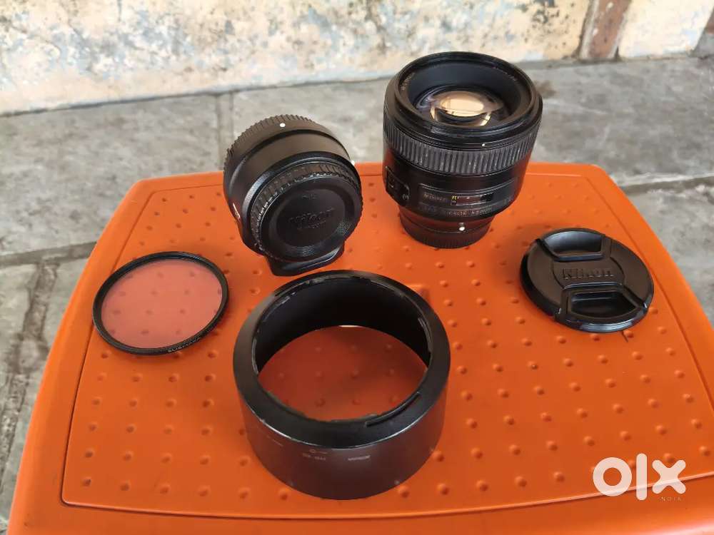 Nikon 85mm f1.8 DSLR Lense + Nikon Adapter FTZ + Nikon Xpro Trigger