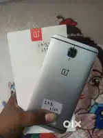 One plus 3 6/64 gb in good condition with box charger