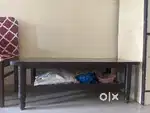 Tea table tepoy, kitchen stand, two chairs, showcase