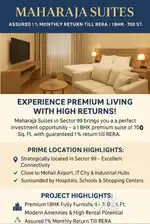 Book your 1 BHK with 1 percent assured return till RERA
