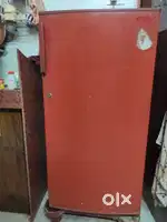 Red refrigerator