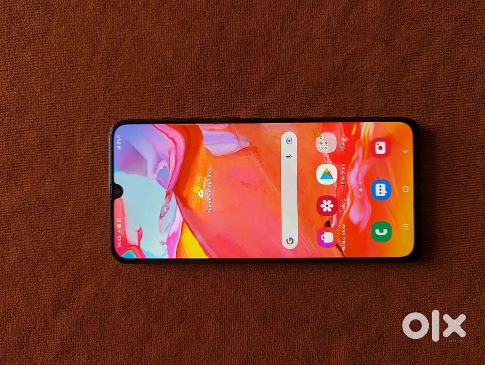 Samsung A70S 6gb ram 128gb rom fresh condition only mobile