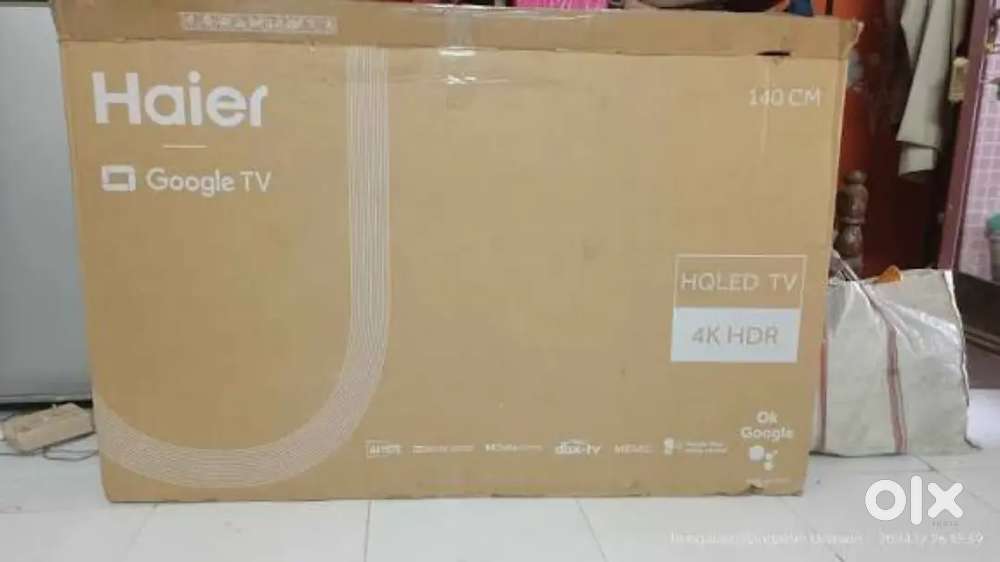 Led tv Haier google tv with new features and delivery fitting free