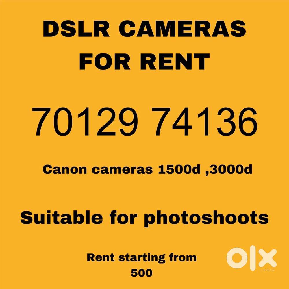 Cameras for rent