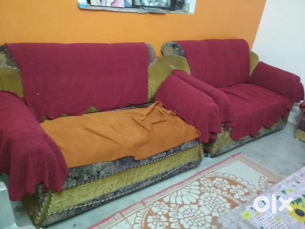 Sofa Set with Two 3 Seater + 2 Single Seater