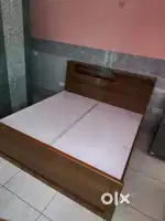 Sangwan Wood Bed with Storage Solid Wooden Double Bed for Bedroom
