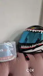 Axor Hunter - Blue iridium Visor and Plain visor
