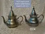 Antique pure brass solid heavy tea pots price for each
