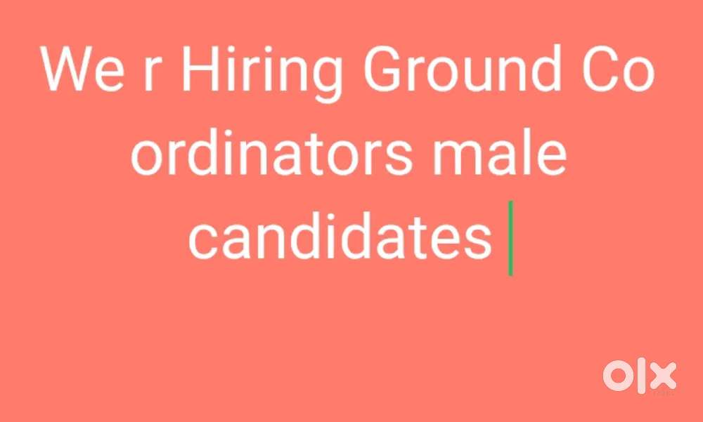 Ground Co ordinator