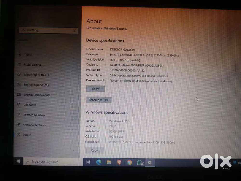 DELL-i3-6100U-2.30GHz