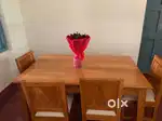 Teak wood dining table