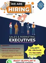 Hiring Sales Executives for AC & Lighting Distribution Point