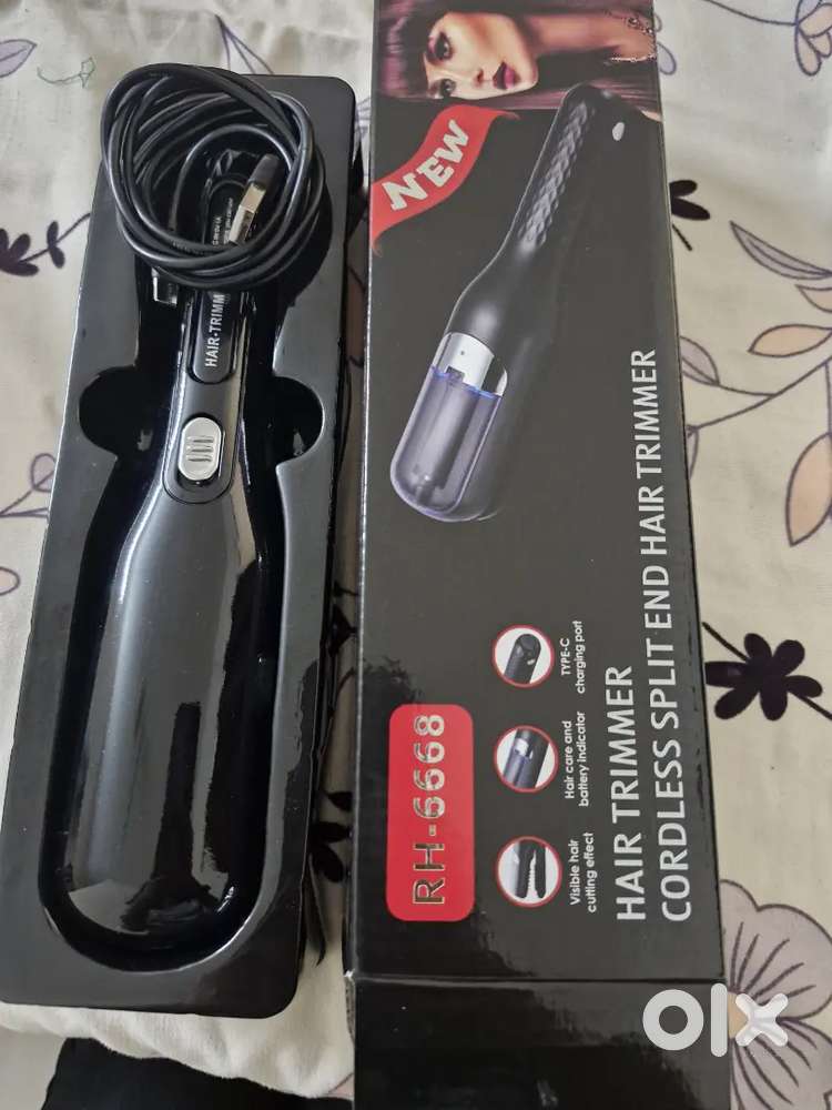 Cordless split end hair trimmer