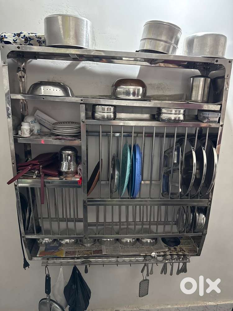 Steel Kitchen Stand Wall Mounted Dish Rack