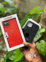 Iphone 15plus Silicone cases(Red Ferrari & Black)