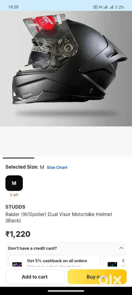 Brand new helmet bought at 12 October