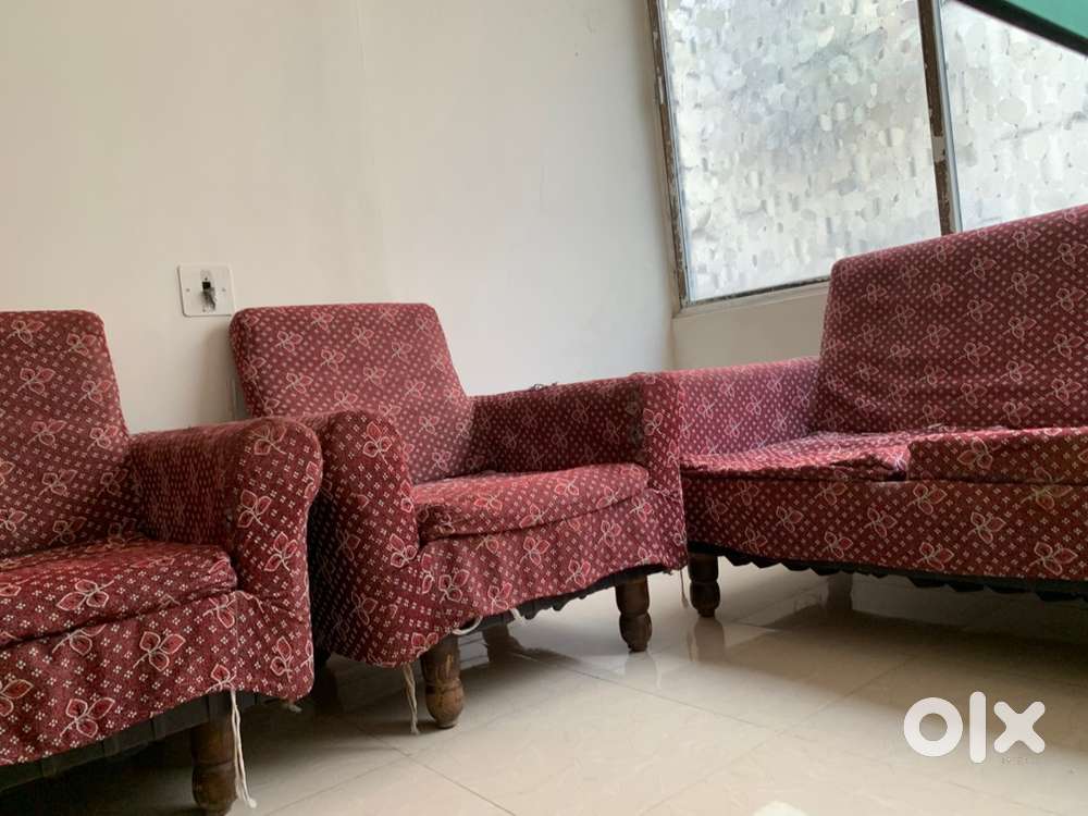 Sofa 3+2 old fine wooden.