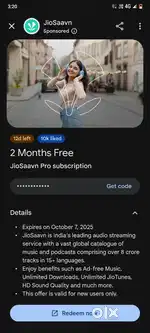 Jiosaava pro Subscription