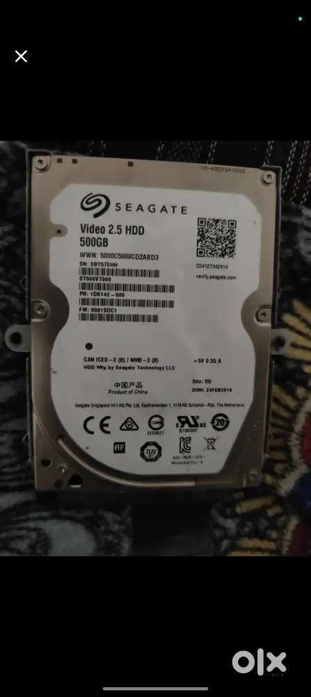 Seagate 500GB Laptop HDD (Video 2.5 HDD) – Fully Working Condition