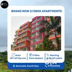 Brand New 2/3BHK Flats with Pool/Sea View for Sale in Sancoale!