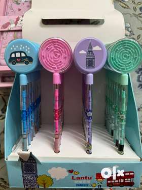 Push pencils available with games in bulk as well as retail. Best for return gifts