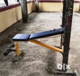Oympic BAR 7ft with bench and weights