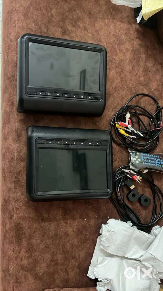Car headrest tv