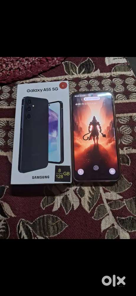 Samsung A55 good condition 9 month old box and bill available