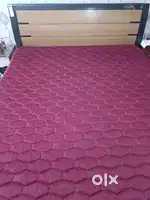Nilkamal Cyprus King Size Teak Bed, with Sleepwell Durafirm Matress