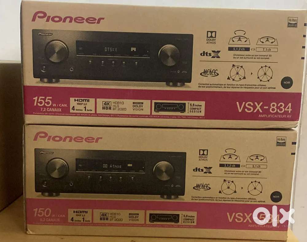 Pioneer vsx834 7.2 ch brand new only 5 days purchased