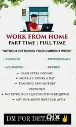 We are hiring people to part time work from home
