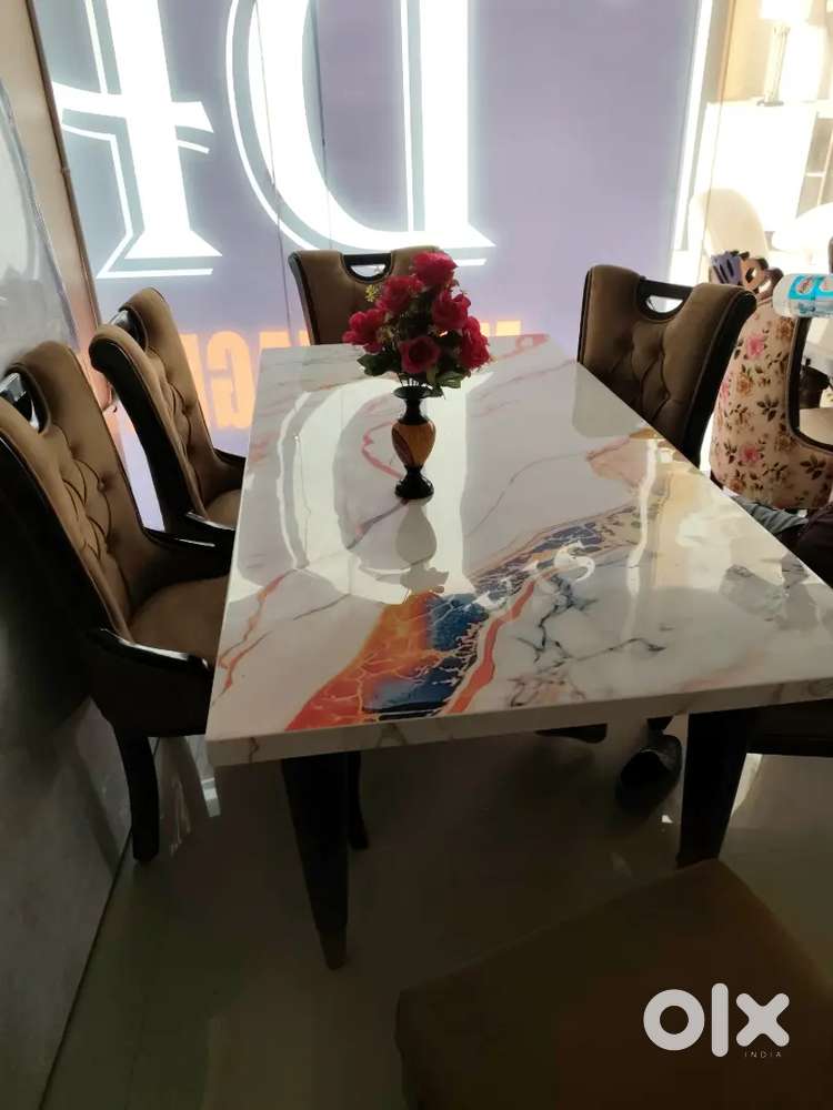 Italian marble dinning table available in starf dream furniture