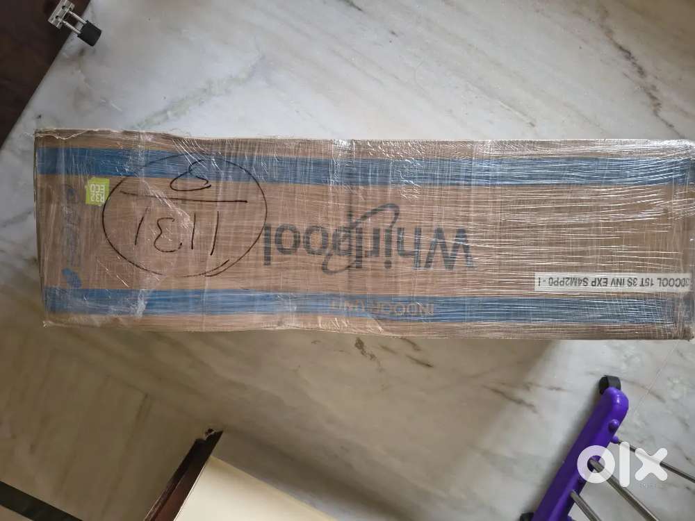 Ac Whirlpool 1 year old 1.5 ton 3d cool inverter ac , 6th sence in 26k