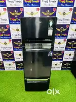 Whirlpool triple door black colour working in good condition