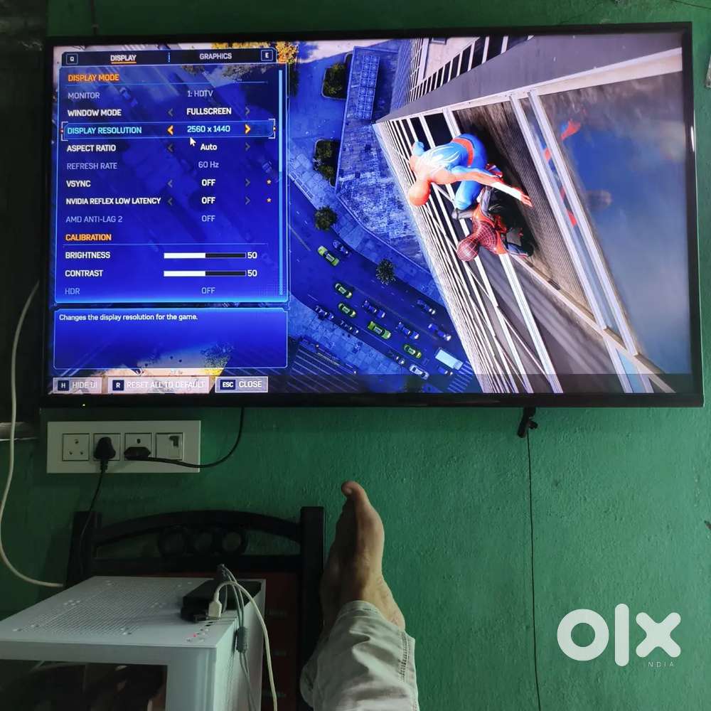 GAMING PC Ryzen 5 RTX 3070TI 55 inch 2k LED TV 16 GB RAM 3200H 500 SSD