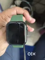 Apple I watch series 7 GPS 45mm green only touch crack all ok fix pric