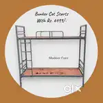 Steel Cot Bunker Bed Fancy Cot Bunker set #1254 Single Size Cot