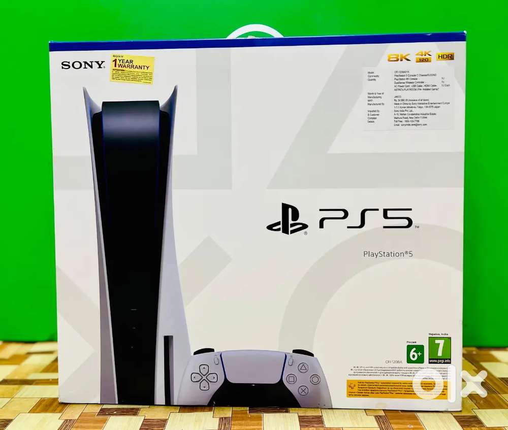 PS5 standard console with games