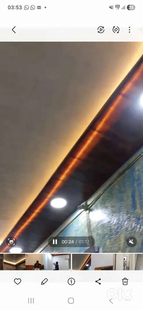 Teen ka ghar 1hall 1 kichen 1 badroom. 2 bathroom  boand pepar