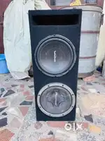 Woofer bass subwoofer pioneer Rockford and mono amplifier speaker