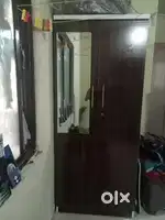 Wooden double door wardrobe