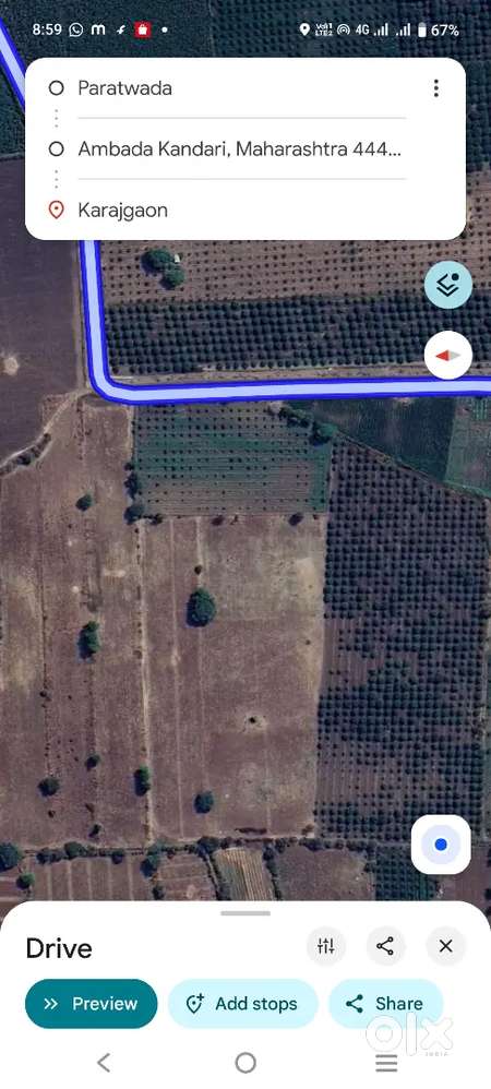 दोन एकर शेत विकणे आहे. (81.00 आर)