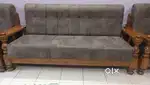 Sofa  (10 seater) Total Teak ( 3 seater two and 1 seater four)