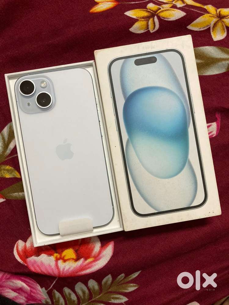 Apple iphone 15 256gb Blue with bill box data cable
