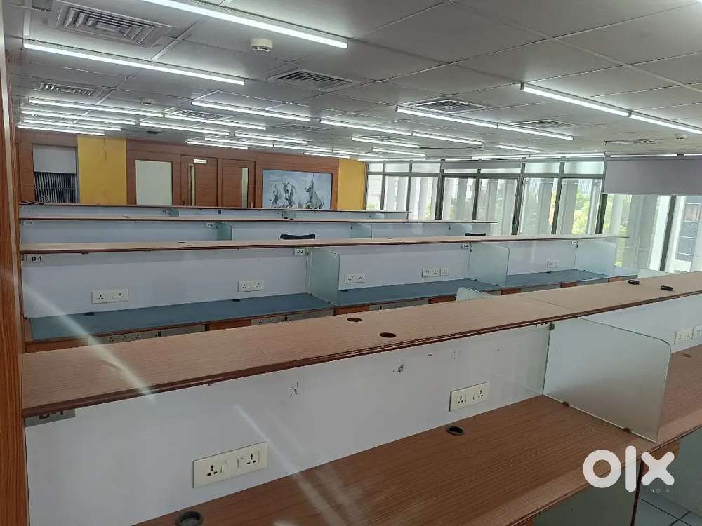 Furnished Office Rent SG High-Way 3500 Ft 4 Cabin 60 Seats For-IT/NBFC